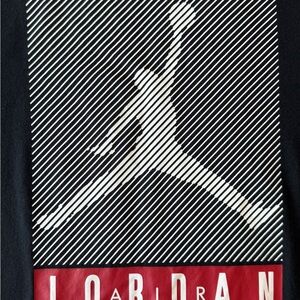 Jordan Black and White Striped T-Shirt